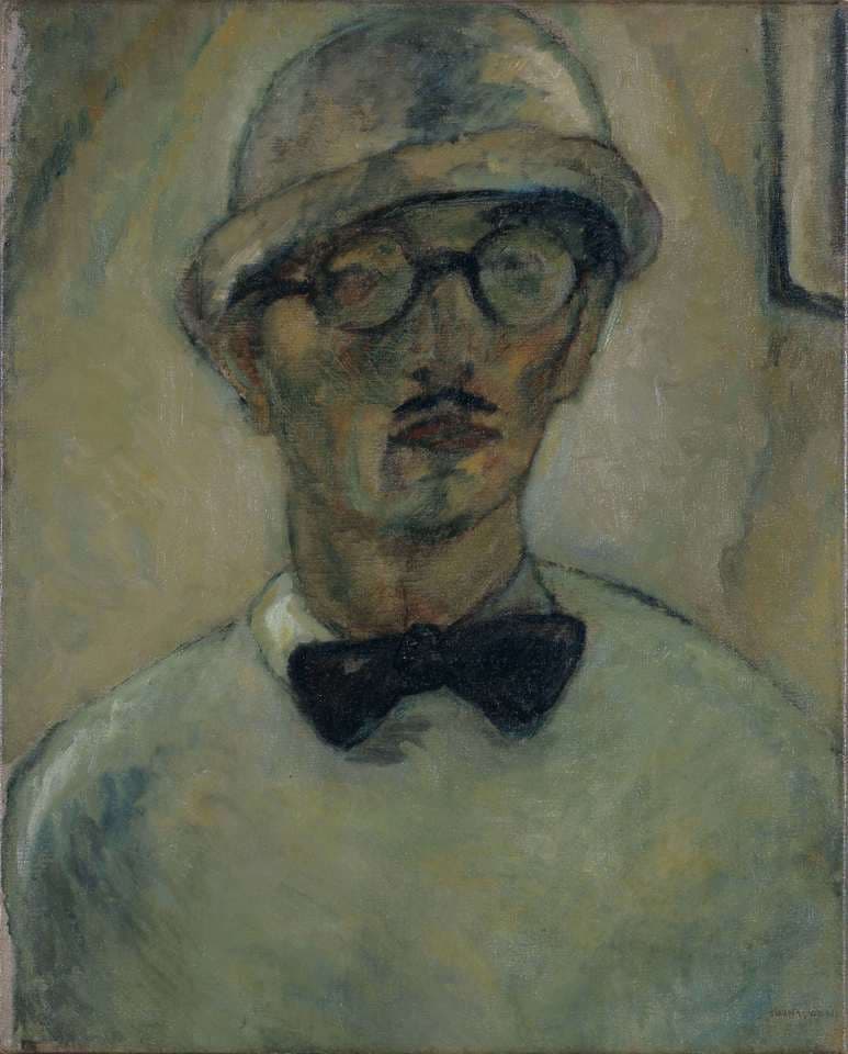 《自画像》1918年・国吉康雄作